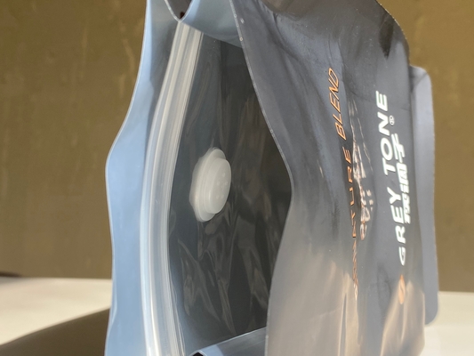 คุณภาพ  Customized Printed Zipper Stand Up Pouch 250g 500g Coffee Bag With Valve Plastic Packaging Aluminum Foil Bag โรงงาน