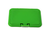 กล่องทิชชู่เปียกพลาสติกสีเขียวฝาปิดด้านบนยาว 79.5 มม