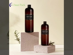 ขายปลีก 300 500 1000ml กล่องปั๊มน้ํายาสําหรับล้างร่างกายเหลว 16 oz ชามพลาสติกสัตว์เลี้ยงสีขาวใส