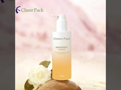 MOQ ต่ํา 250 มล แฟชั่น PET ชามพูอาบน้ําสีสัน พร้อมปั๊มกันน้ํา