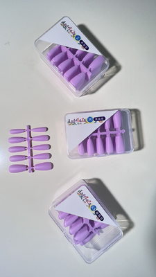เบอร์ส่วนตัว 30pcs เซลล์เจลอัดบนเล็บเท็จ สั้น แอลมอนด์สแควร์เล็บเท็จ