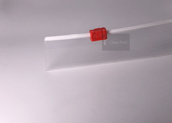 สีแดง OEM ล็อคซิป PP ล็อคซิป Slider สำหรับบรรจุด้านขวาปิดผนึกถุง
