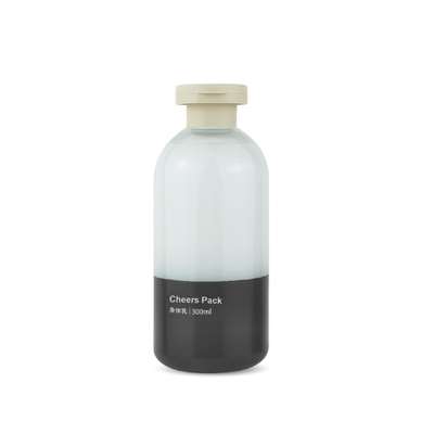 ชามพูสีที่กําหนดเอง กระป๋อง PET 200ml 300ml 500ml กระป๋องสกัด ชามพู