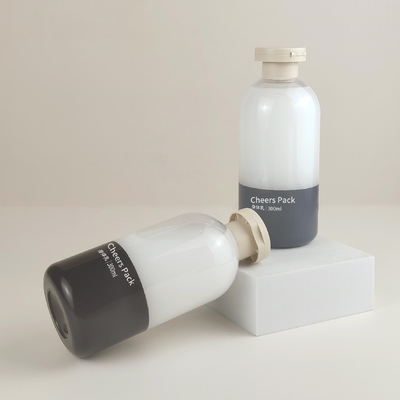 ชามพูสีที่กําหนดเอง กระป๋อง PET 200ml 300ml 500ml กระป๋องสกัด ชามพู