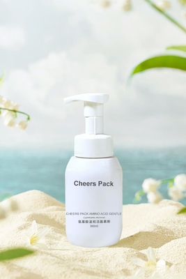 ขายปลีก 200ml 300ml 400ml 500ml เครื่องทําความสะอาดผสม PET สะอาดผิวหน้า ปั๊มผสม