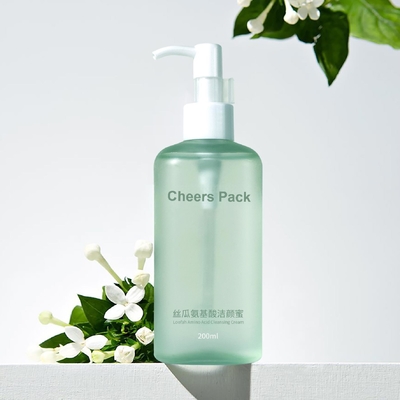 สีเขียวหรู 50ml 100ml 450mlกล่องพลาสติกกล่องโลชั่นเครื่องสําอาง PP วัสดุ ปั๊มกด ปั๊มกดกล่องสําหรับการดูแลผิวหนัง แชมพู