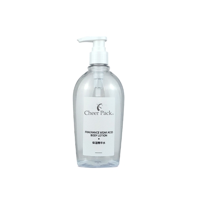 กล่องปั๊มพลาสติก PET 300ml สีขาวโปร่งใส สีดําสําหรับแชมพู เครื่องบํารุงผิว หน้า