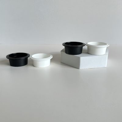 ถ้วยพลาสติก PP ขนาด 20 มล. พร้อมฝาปิดสำหรับครีมโลชั่นเครื่องสำอาง เส้นผ่านศูนย์กลาง 54 มม.