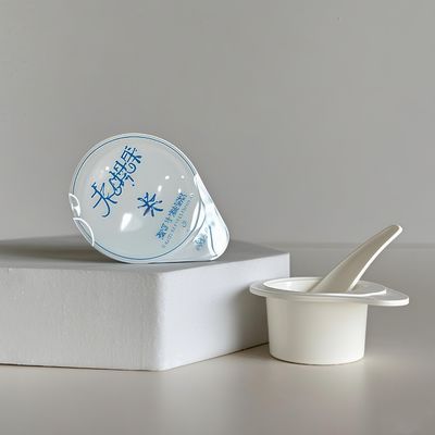 ถ้วยเครื่องสำอาง PP ขนาด 12 มล. พร้อมฝาปิดฟอยล์อลูมิเนียมสำหรับครีม โลชั่น