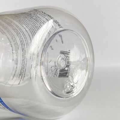 กระป๋องโลชั่นพลาสติกกระบอก PET ที่พิมพ์ตามสั่ง พร้อมฝาปิดสําหรับแชมพูและล้างร่างกาย