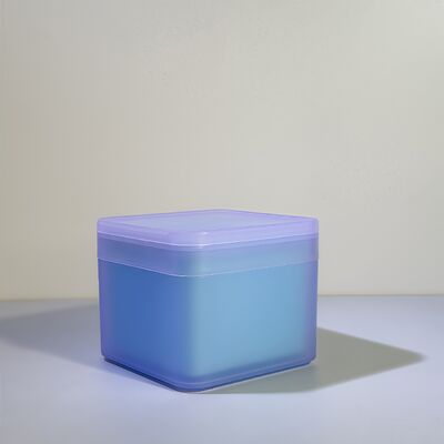 100 แผ่น สำลีแผ่นเช็ดหน้า บรรจุภัณฑ์จำนวนมาก โหลพลาสติกพร้อมแผ่นรอง PP ถอดได้ เกรดอาหารสำหรับแบรนด์เครื่องสำอาง/OEM