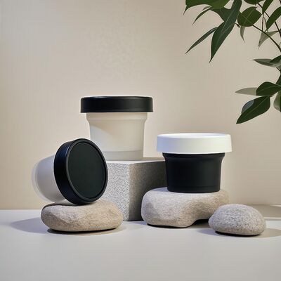 ขวดพลาสติก PP เกรดอาหาร ขนาด 50-120 มล. วัสดุฐาน PET สำหรับครีมเครื่องสำอาง โลชั่นบำรุงผิว ขนม ลูกอม คุกกี้ เยลลี่ นม