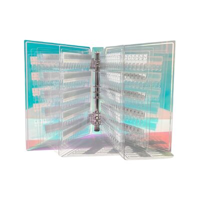 โบดแสดงภาพเล็บแบบแม่เหล็กแอคริลิคที่สามารถถอดได้ สีเรียง 120/180/240 สีสําหรับเครื่องมือพลาสติก