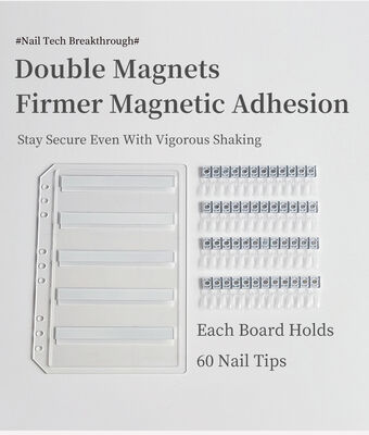 โบดแสดงภาพเล็บแบบแม่เหล็กแอคริลิคที่สามารถถอดได้ สีเรียง 120/180/240 สีสําหรับเครื่องมือพลาสติก