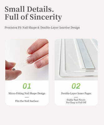 แผ่นแสดงผลเล็บอะคริลิคใสแบบถอดได้ แม่เหล็ก 120/180/240 สี สมุดเครื่องมือพลาสติกสำหรับทิปเล็บ เจล