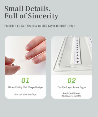 กระดานแสดงเล็บอะคริลิคแบบถอดได้แม่เหล็กเดี่ยว สี่เหลี่ยม 120/180/240 สีไล่ระดับ เครื่องมือพลาสติกสำหรับเล็บ