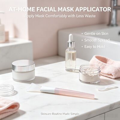 ซิลิโคนอ่อนนุ่ม Face Mask Applicator แปรงซิลิโคนครีมบำรุงผิว Reusable เครื่องสำอางค์ไม้พายผสมพอกหน้าใช้