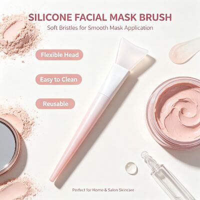 ซิลิโคนอ่อนนุ่ม Face Mask Applicator แปรงซิลิโคนครีมบำรุงผิว Reusable เครื่องสำอางค์ไม้พายผสมพอกหน้าใช้