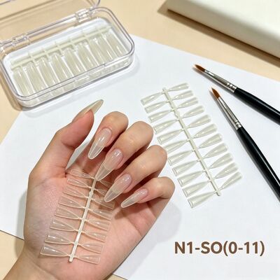เคล็ดลับเล็บ สะอาด ครบครัน ABS เล็บปลอม เซ็ตสําหรับกดนิ้วมือในซัลโวเล็บขยาย DIY nail art และการจัดจําหน่ายจํานวนมาก