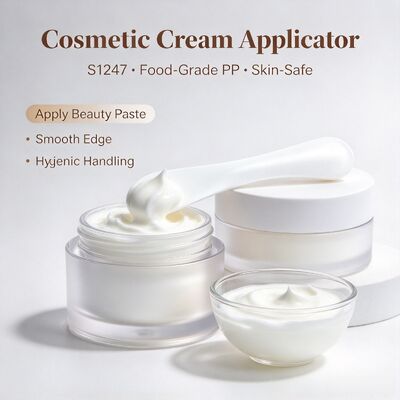 S1247 สปาตูลาผสมเครื่องสําอาง PP เกรดอาหาร สําหรับห้องเสริมความงาม