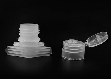 Dia 16mm Plastic Flip Spout Nozzle พร้อม Flip - Top Cap สำหรับกระเป๋าเจลซัก Achohol 75%